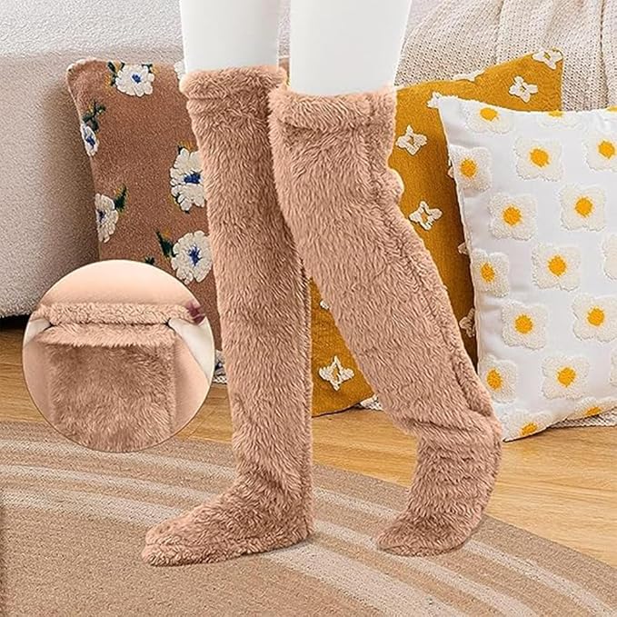 Cozy Snuggle Paws Thigh High Socks