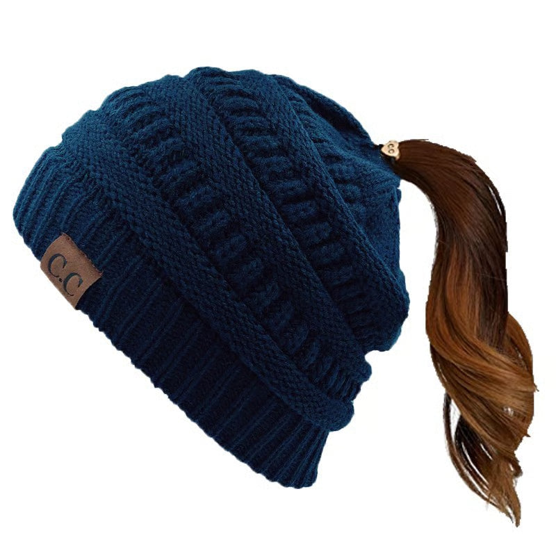 Woman's Ponytail Ultra-Soft Beanies
