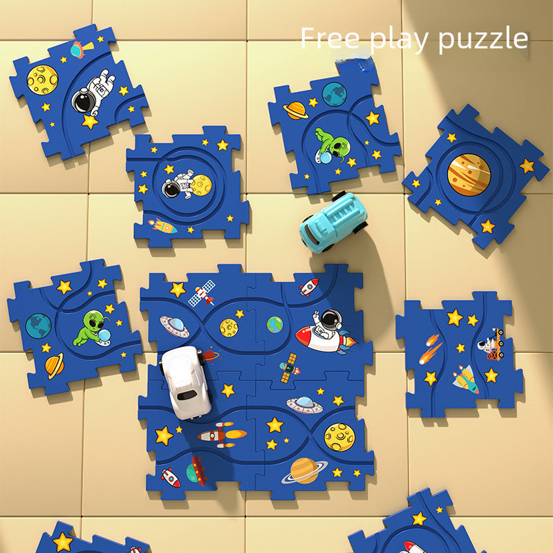 🔥Children's Educational Puzzle Track Car Play Set