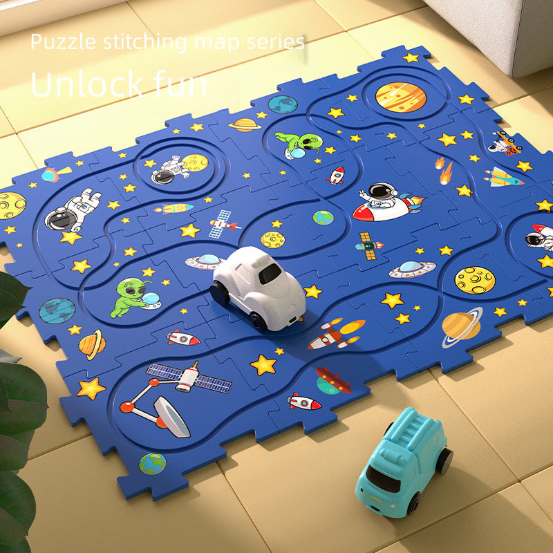 🔥Children's Educational Puzzle Track Car Play Set